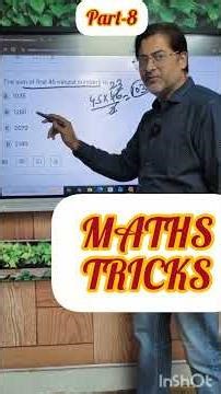 8- MATHS TRICKS ll Sum of first n Natural Numbers, Even Numbers and odd Numbers