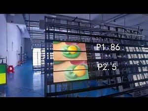 P1.86 VS P2.5 LED Display Modules Testing