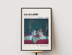 La La Land Poster, Ryan Gosling and Emma Stone Movie Print, Musical Film Decor - Etsy UK