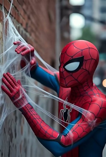 Spider-Man Gets Stuck in His OWN Web! 🕸️😂 #shorts
