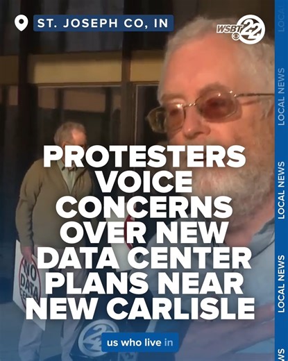 #ICYMI Passionate taxpayers from both South Bend and New Carlisle are speaking out against another data center coming into the area. https://bit.ly/4qb0rrB | WSBT-TV