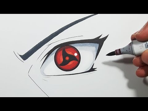 How To Draw Itachi's Mangekyou Sharingan! - Step By Step Tutorial!