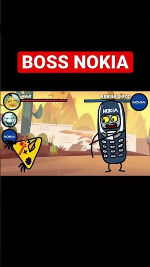 BOSS NOKIA VS Chuck, NAHIDA and Nokia #анимация #мульт #animation #cartoon