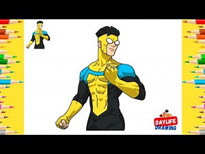 How to Draw Invincible | Learn to Draw the Superhero Easily