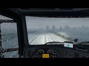 Frosty v3.0 With Heavy Winter Addon | Driving in Snowy Weather | American Truck Simulator
