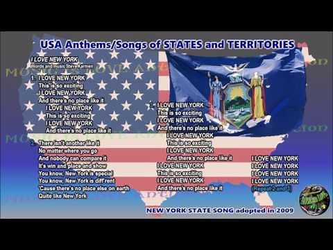 New York State Song I LOVE NEW YORK with music, vocal and lyrics