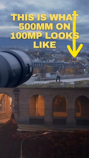 This is what 500mm on a 100MP Fujifilm GFX100 looks like. The combination of a 500mm lens and the 100-megapixel sensor of the Fujifilm GFX100 is next level. You can capture details from a distance that feels impossible with the naked eye. Crazy what modern tech can do. #fujifilmgfx100 #gfx100 #500mm #mediumformat #streetscapephotography | Fabio Antenore