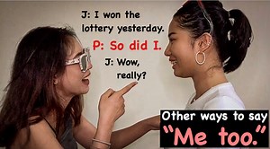 1.5M views · 157K reactions | I hate dishonest people. "So do I". Other ways to say ME TOO by using "So, Neither, ....too, .....either" in the basic form. ----------------------------- Using "Too, So, Either, Neither" in different form of TENSES: https://youtu.be/vlq6zQ4b0-U | Jennica and Thea | Facebook