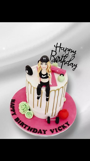 Decadent Gym-Themed Cake for Fitness Lovers