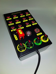 PC USB Button Box 28 Functions Back Lit Red With Neon Labels Sheet for Sim Racing - Etsy UK
