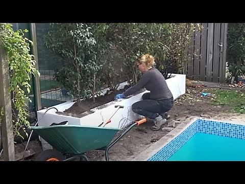 How to build a concrete planter