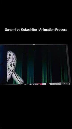 Animation process – frame by frame #fananimation #sanemi #kokushibo