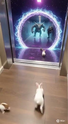 Elevator Opens to Monster Portal — Who Will Step Out?エレベーターが開くと、怪物の異次元ゲートが出現！誰が出てくる？