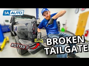 Cracked, Rusted Truck Tailgate is Loose! How to Repair a Broken Tailgate Yourself!