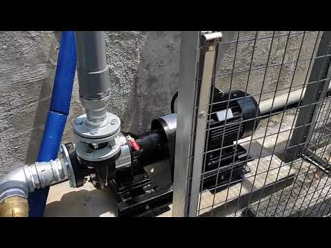 Centrifugal pump cavitation sound.