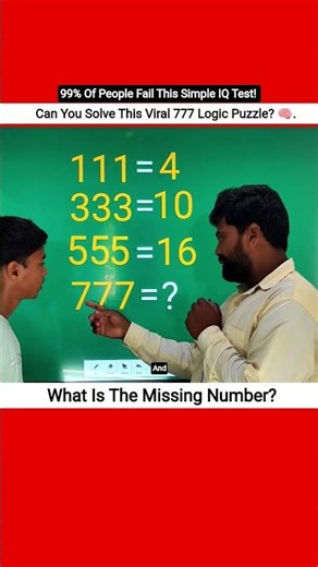 Can You Solve This Viral 777 Logic Puzzle? 🧠Only For Brilliant Minds! 🤔 #riddles #shorts #maths