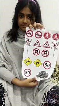 Traffic Sign Board Model Project || Working model school project #trafficrules #schoolproject #shor