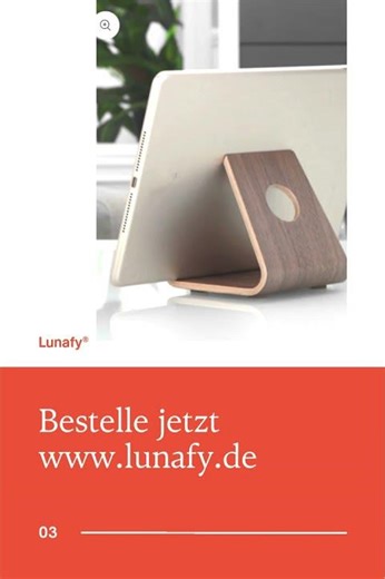 Tablet- & Smartphone Holzständer