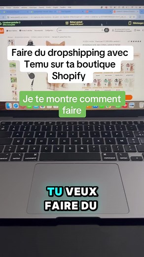 Comment faire du dropshipping avec Temu sur ta boutique Shopify