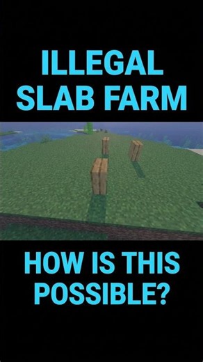 Easy Vertical Slab Farm! #mctutorial #minecraftmemes #funny #aura