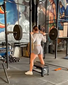 My goal was volume throughout this workout I used slightly lighter weights than usual and kept each superset in a high rep range. 4 supersets: 4 sets of each 1. box squats x10 :: deep step ups x10 2. Deadlifts x10 :: deficit reverse lunge x10 3. braced SL RDL x8 :: braced reverse lunge x8 4. leg ext both legs x10 drop weight SL ext x10 :: Spanish squats x20 | Muscle & Fitness Hers