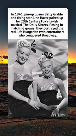 Betty Grable and June Haver in 1945 🌟 #Shorts #HollywoodHistory
