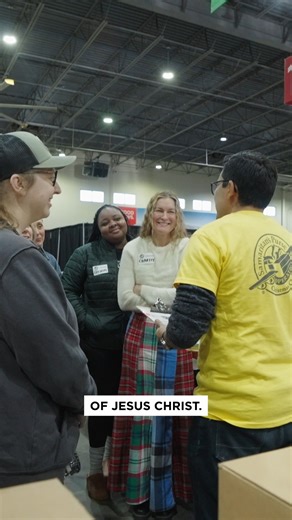 Charity Gayle joined us to process Operation Christmas Child shoeboxes yesterday! We are so thankful for her and all the volunteers helping us share the love of Jesus with children around the world 🎁 ✨ #OperationChristmasChild #CharityGale #ItsAllAboutJesus | Samaritan's Purse