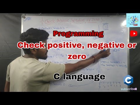 Check positive, negative or zero in c programming | #clanguagetutorialforbeginner