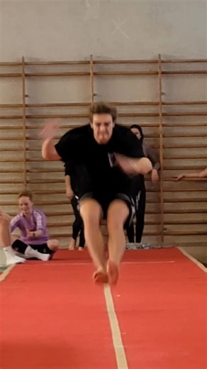 Daily Viral Brief by BVIRAL | Gymnast Performing Tumbling Sequence with Punch Double Front and Thomas Roll 🎥 @cedric_rcr | Instagram