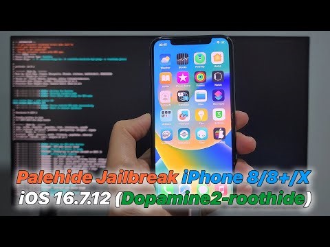 Palehide Jailbreak iPhone 8 / 8 Plus / X iOS 16.7.12 (Dopamine 2 – RootHide)