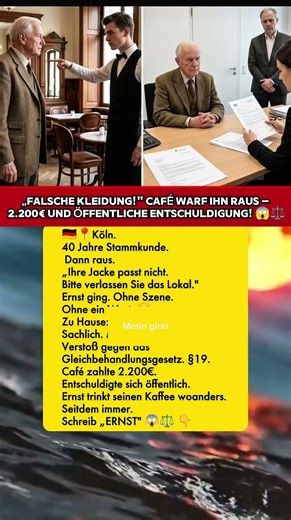 „FALSCHE KLEIDUNG!" CAFÉ WARF IHN RAUS – 2.200€ UND ÖFFENTLICHE ENTSCHULDIGUNG! 😱⚖️