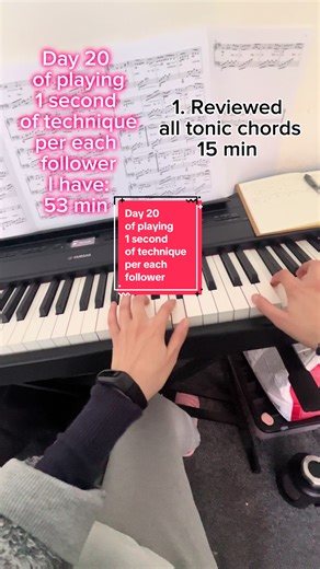 Day 20 of playing 1 second of technique per each follower I have #piano #challenge #technique #pianogirl #fypmusic