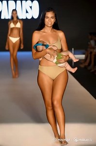 “Model feeds her baby at fashion show: 'I want my baby to be fed in public'” 👶🏼💖 She defies norms and feeds right on stage! 💪🏼💫 Strong act, responsible mom. Find out why she is so committed to feeding in public..... link in the comments! 📲 👇👇👇 | Wild Wonders