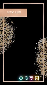Instagram Story Frame - New Reel Promo - Transparent Frame - Leopard Print - Etsy Australia