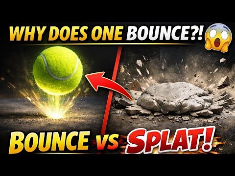 Why Does a Tennis Ball Bounce But Clay Doesn’t? || Elastic vs Inelastic Collisions