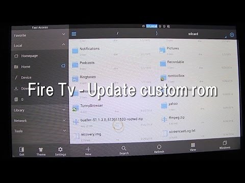 Fire Tv - Update Custom Rom with Terminal no Pc needed