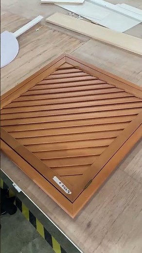 Custom Wooden Plantation Shutters | Square Window Design #plantationshutters