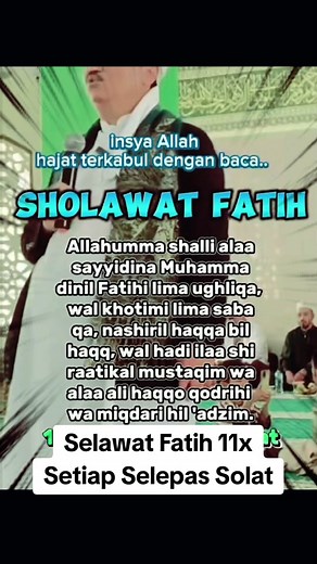 Keutamaan Selawat Al Fatih Dalam Islam