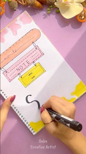 Science🧡An Aesthetic Frontpage Idea for school projects #frontpage #shorts #saba_creativeartist