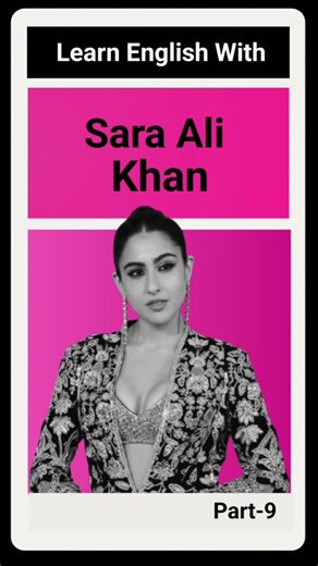 Learn English With Sara Ali Khan