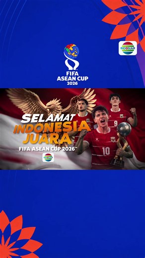SELAMAT INDONESIA JUARA FIFA ASEAN CUP 2026!🏆🔥🇮🇩❤️‍🔥 #FIFAAseanCup2026 #IndosiarSports #IndosiarRumahSepakbolaIndonesia #MatchClip #TimnasIndonesia