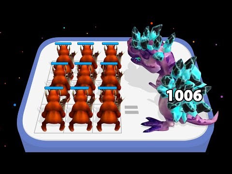 MERGE KONG, GOZILLA vs DINOSAUR - Monster Merge 3D (Merge Master, Battle Fusion) Chapter 02