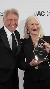 78K views · 955 reactions | Two legends walk into a room… it’s not joke, it’s all facts! Harrison Ford posed with the night’s Honouree, American Cinematheque Award recipient Dame Helen Mirren in Beverly Hills yesterday  | HELLO! | Facebook