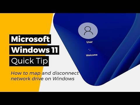 Windows 11 - How to map and disconnect network drive on Windows - A quick tip