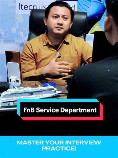 Part 102: FnB service Department Screening & Interview Simulation. Tingkatkan kepercayaan diri dalam interview bahasa Inggris perhotelan dan kapal pesiar. 🍽️🚢 ​#ltecruise #fnbservice #hospitalityinterview #ltecruisekampunginggris #sekolahperhotelan