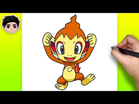 How to Draw CHIMCHAR from Pokemon | Easy Step-by-Step
