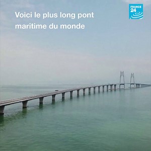 🎥 Le plus long pont maritime du monde est inauguré ce mardi en #Chine 🇨🇳 | FRANCE 24