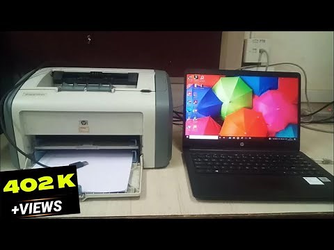 How to connect any printer to laptop with USB cable in hindi.