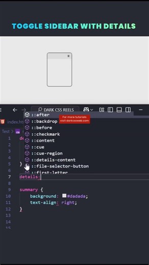 How to Create a Pure CSS Toggle Sidebar Menu | No JavaScript Needed! 🚀 | Web Design Tips 2025