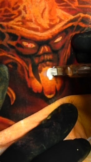 Finishing Touches Clips from Tattooing Balrog from Lord of the Rings. You can watch the full video on my YouTube Channel (link in bio) #asmr #tattooasmr #colourpackingtattoo #tattoo #colourtattooartist #colourtattoo #tattooidea #viralreels | Josh Williams